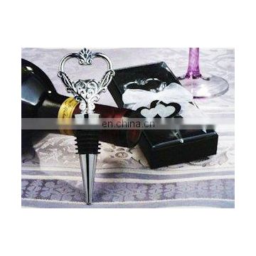 Unique Heart Wine Stopper and Bottle Opener