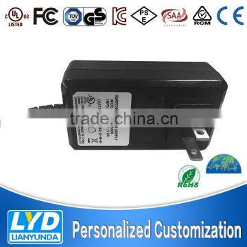 Safety standard wall mount power adapter12V 3A for Digital communication