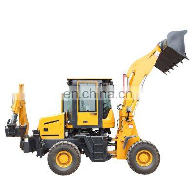 Small with front end loader and backhoe for farm & building low price