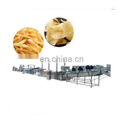 Professional potato chips making equipment french fries production line frozen