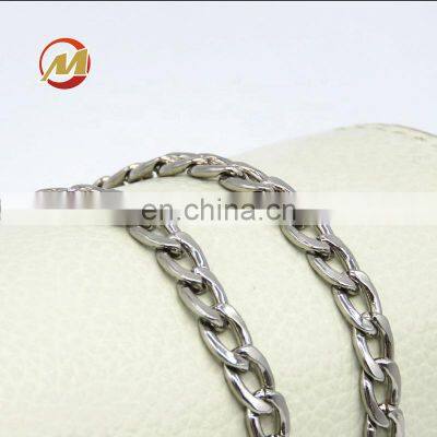 Fashion Replacement Metal Bag Chain Purse Handles Flat Heavy Bag Strap Chain