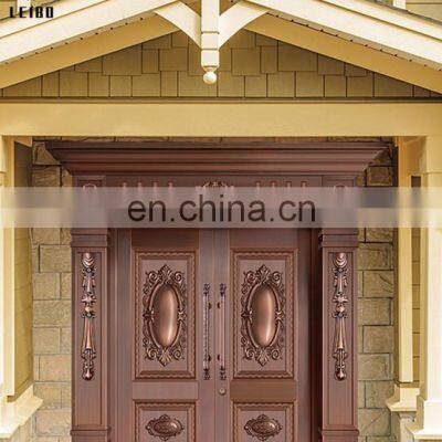 China Factory Supply Exterior/Interior Steel Security Copper Door