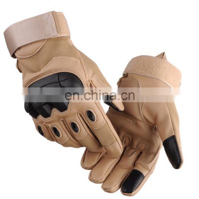 High Quality PU Coated Protective Full Finger Sport Outdoor Touch Screen Motorcycle Tactical Gloves