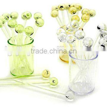 disposable plastic fruit needle