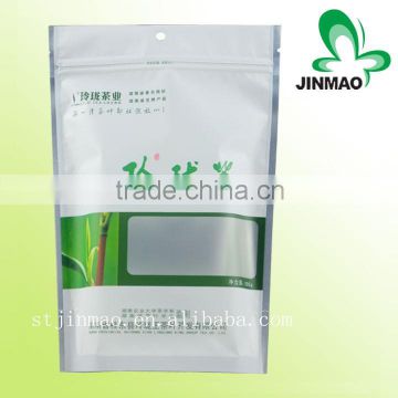 Plastic bag for tea package with zipper