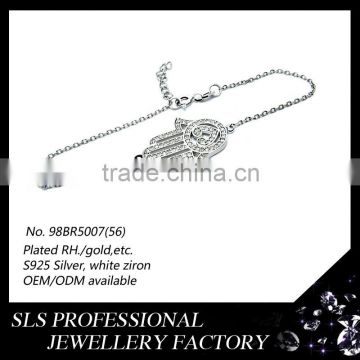 Fashion 925 silver jewelry wholesale palm bracelets costume jewelry bracelet for men