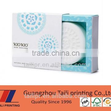 Custom printed folding and falt packed paper soap box