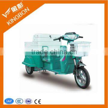 3 wheel battery operated cleaing garbage electric tricycle