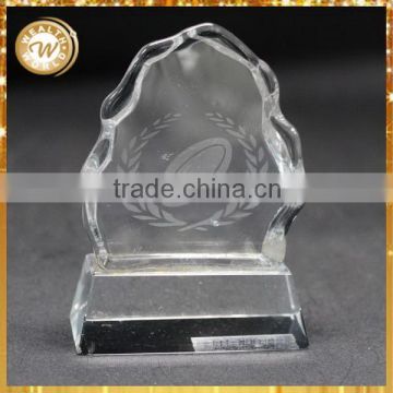 Popular hot-sale top grade engraved crystal blank block