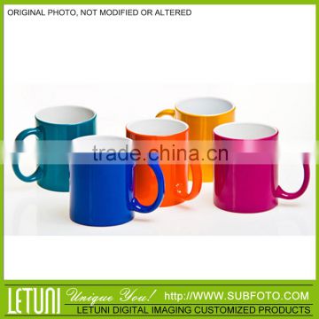 Hot water&High temperature sensitive color changing mug