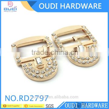 Adjustable Shoe Buckle Decoration Accessories Pin Shoe Buckles With Rhinestone For Women Shoes