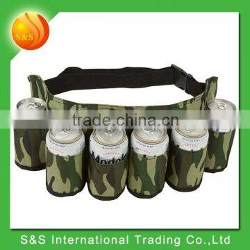 Polyester Camouflage 6 Beverages Drinker Beer Soda Beer Can Holder Belt