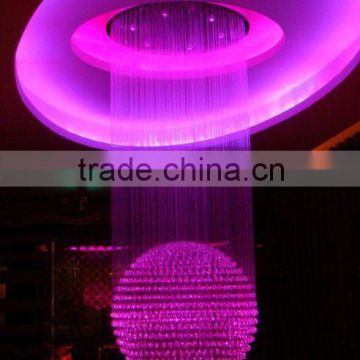 optical fiber chandelier customize hotel fiber optic chandeliers