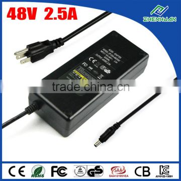 Desktop Connection Mass Power AC Adapter 48V 2.5A Switch Power Supply