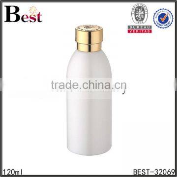 120ml white color glass bottle screw cap for oil