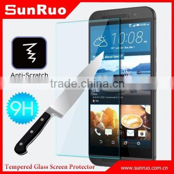 Ultra slim design for htc one m9 tempered glass screen protector