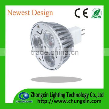 High power 6W MR16 LED lamp (Replacement for 40-50W halogen)