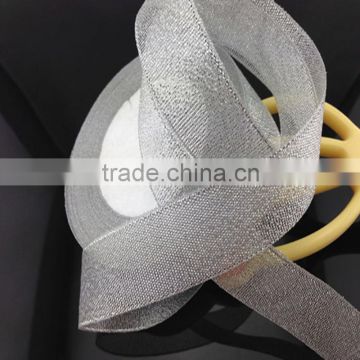 5/8" inch wholesale metallic ribbon / metallic glitter ribbon
