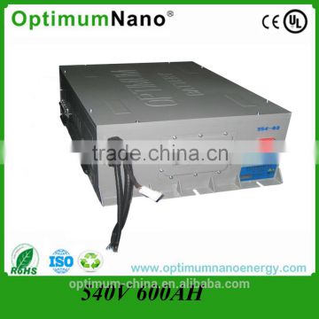 Patent Packed Lifepo4 Electric Bus battery 540V 600Ah with smart BMS