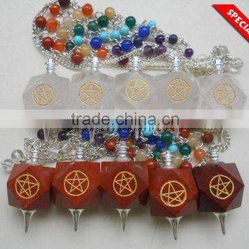 HEXAGONE CHAKRA CHAIN REIKI PENDULUM