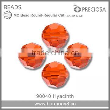 Machine Cut Glass Beads Regular Cut Round shape