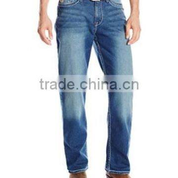 Wholesale Custom Men's ragged Grant Bootcut Performance Stretch Jean