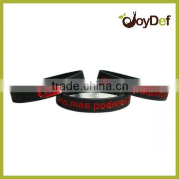 Customized Promotional Debossed Printed Silicone Wristbands
