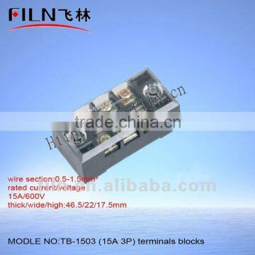 electrical wiring board TB-1503 15A 3P terminal block