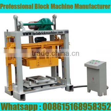 QT40-2 manual concrete block making machine sale in Kigali Rwanda