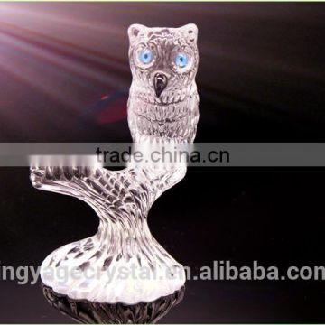 Handcrafts cyrstal chinese anniversary crystal owl model gifts