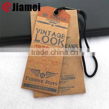 New printing digital garment brand 2015 hanging price tags