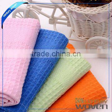 Cheap promotional deep cleaning cotton waffle kitchen towel