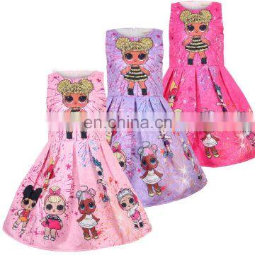 Girls Dress 2020 Summer Cartoon Girls Dress Wholesale Children's Clothing