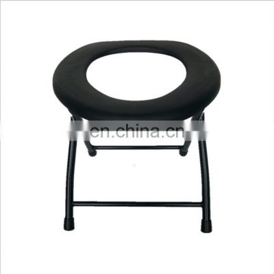 Hot sale Aluminium Alloy Lightweight homemade commode wheel Toilet Chair for disable people and adults