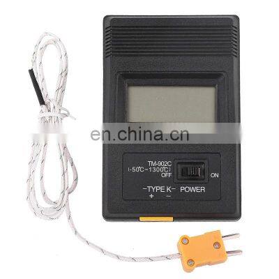 TM-902C LCD Electronic Industrial Temperature Meter Digital Surface Thermometer Detector with Thermocouple K type Probe Sensor