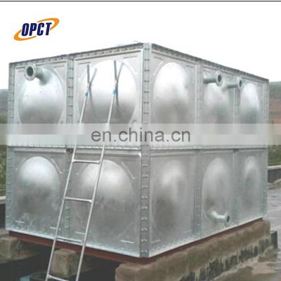 Stainless steel drinking water storage tank square type sectional panel tank