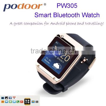 PW305 Smart Phone watch talking watch Touch Screen G-sensor Sync Call/SMS/contact/social/pedometer/sport wear/smart watch