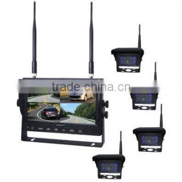100% Manufacturer Supplier 2.4GHz Digital Wireless 7 Inch Monitor and Wireless CMOS or CCD Camera Truck Camera System for Trucks