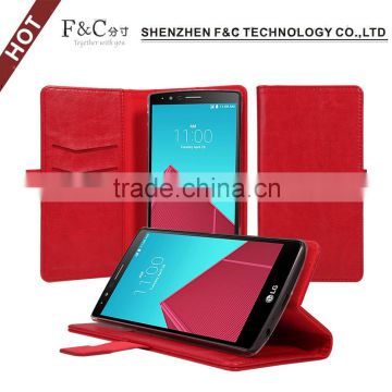 alibaba supplier wholesale pu leather wallet case cover for LG G4 case
