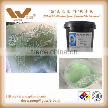 Glass etching cream