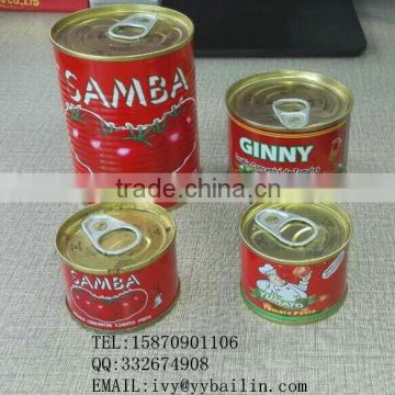 70G-3000G China Hot Sell Canned tomato paste,food tin can making machine