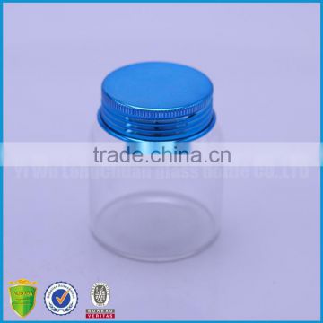 90ml clear candy glass bottle packaging,glass bottle with metal lid
