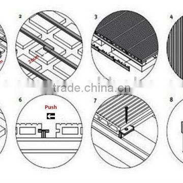 Yuante/WPC decking/WPC Accessories stainless steel clip
