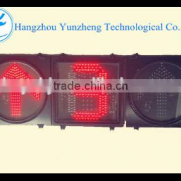 400mm led traffic light red arrow light with timer count down