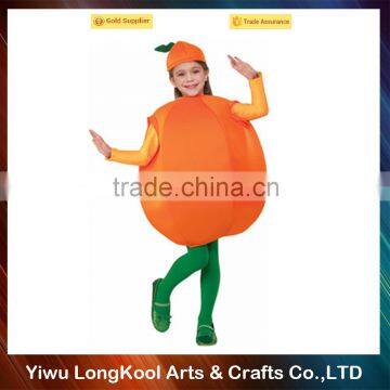 High quality sweet orange carnival fruit kids costume