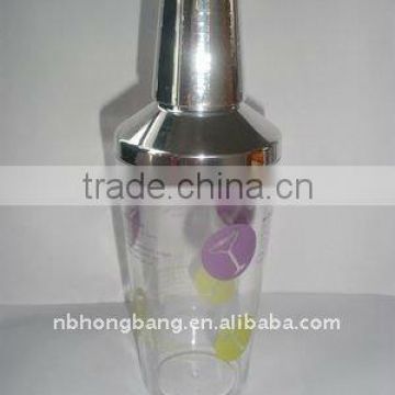 food grade clear plastic shaker bottle