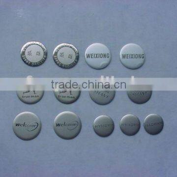 metal round shape name badges collections