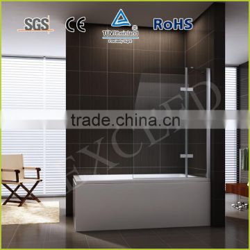 Fold glass hinge bathtub shower screen EX-205