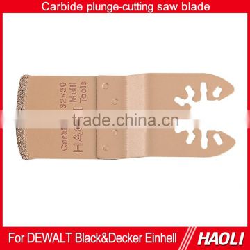 32mm(1-1/4") quick release Carbide Technology plunge-cutting saw blade for quick change oscillating multi tool