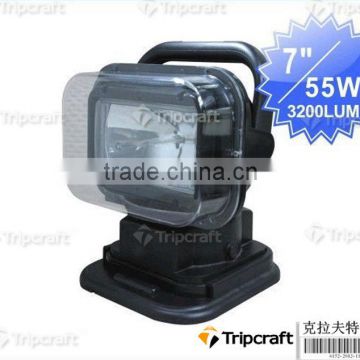 35W 55W 75W Hand Held Search Light Adjustable Led Spot Flood Beam Remote Controlled HID Searching Light